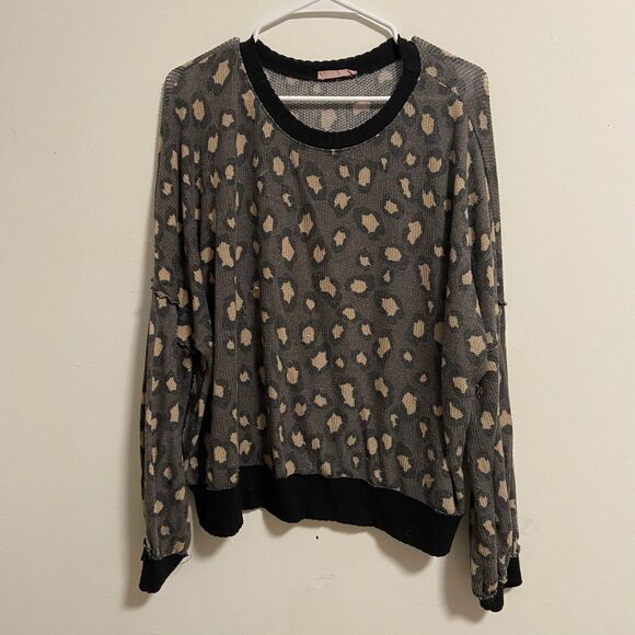 Leopard Print Lightweight Pullover Sweater - Picture 1 of 1